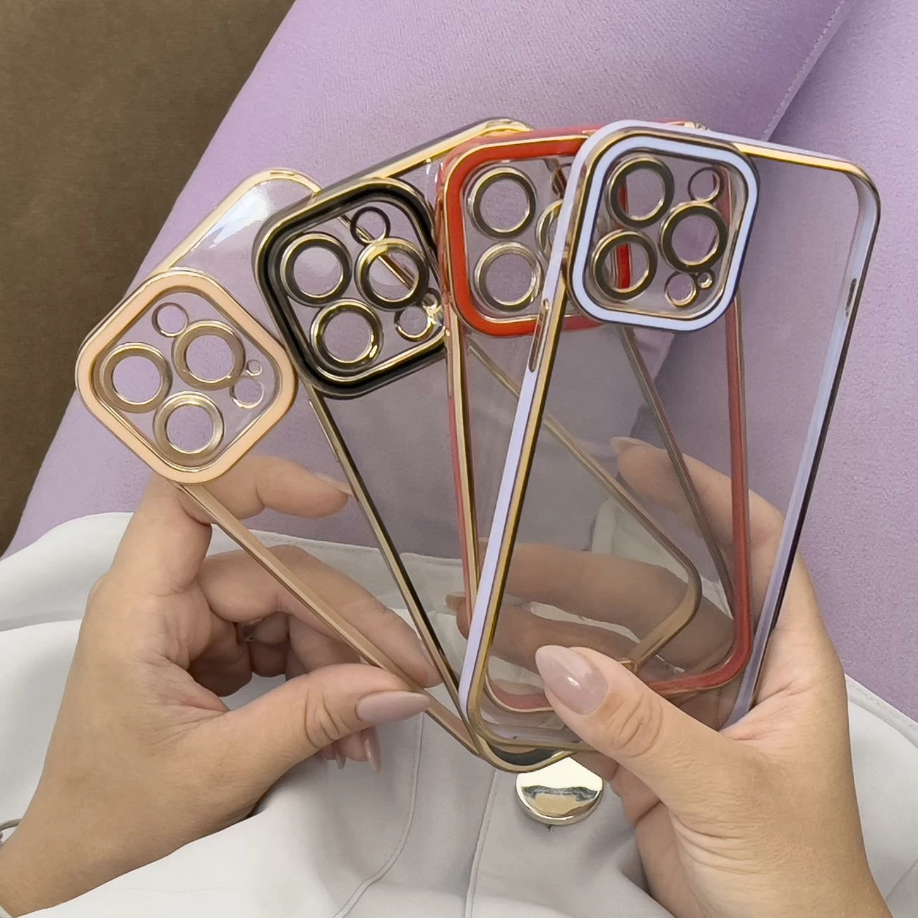 Mbështjellës Hurtel për Xiaomi Redmi Note 11 Pro, Fashion Case, kornizë ari