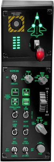 Panel kontrolli fluturimi Thrustmaster Viper Panel, 43 butona, i ndriçuar, për PC, i zi