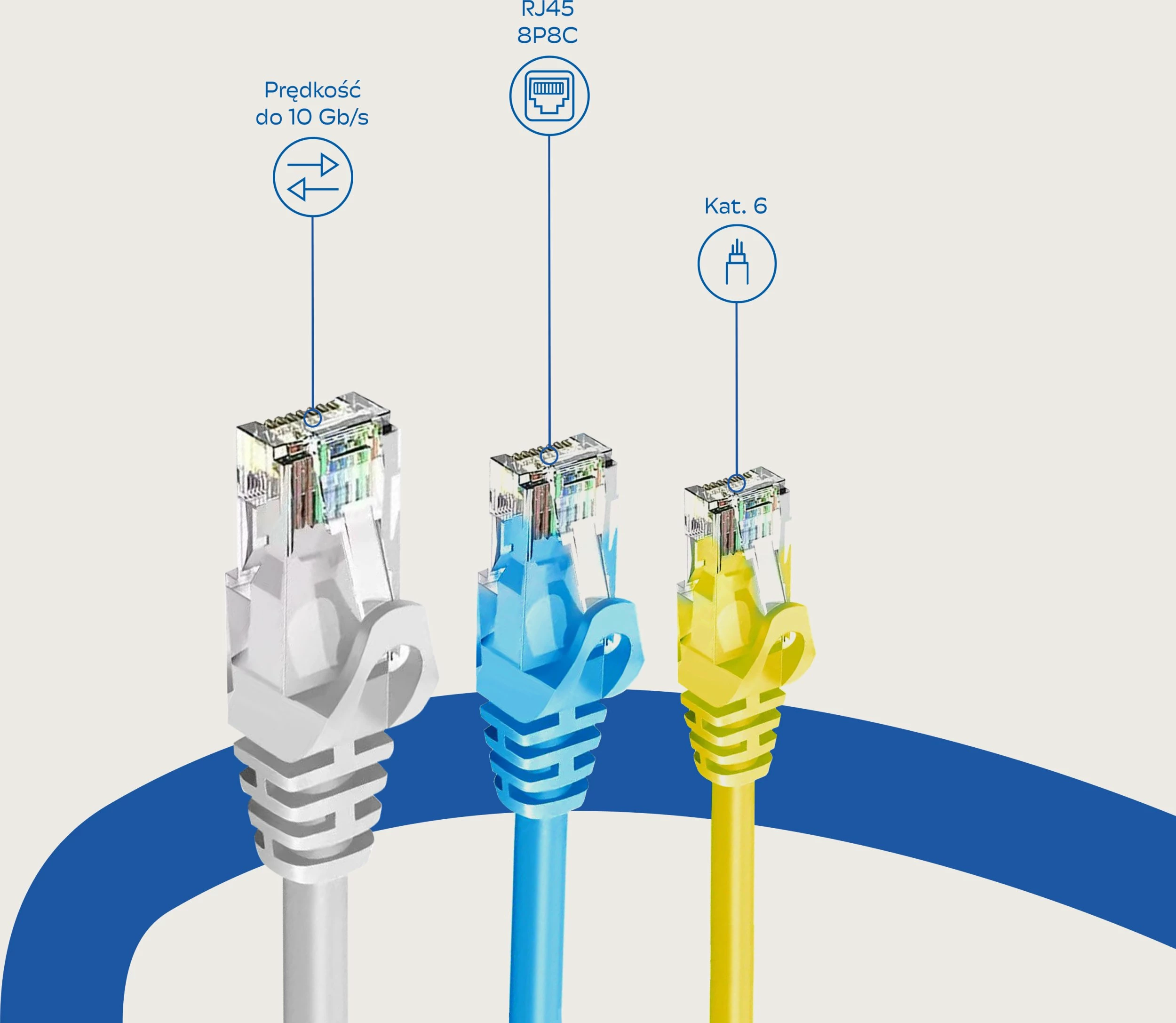 Kabllo rrjeti Ethernet ZOY Cat.6 UTP CCA 5m, e kuqe