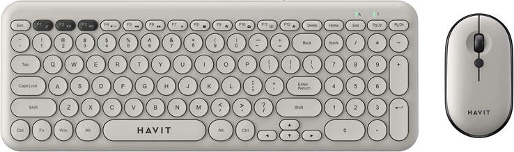 Set tastierë dhe maus wireless Havit KB254GCM, gri