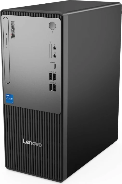 Kompjuter desktop Lenovo ThinkCentre neo 50t Gen 5 12UD0031PB i3-14100 8GB RAM 256GB SSD Windows 11 Pro, e zezë, me maus dhe tastierë