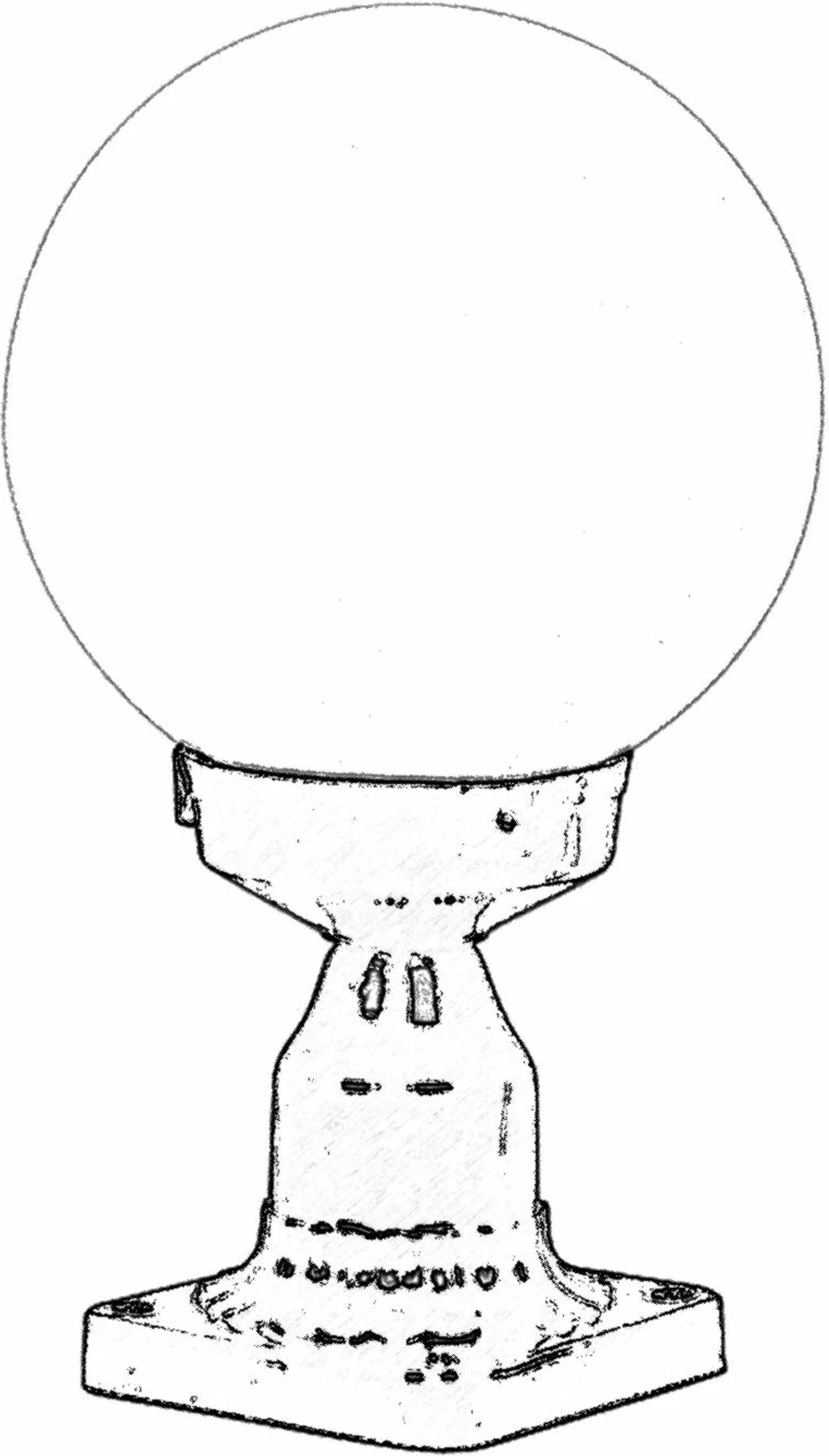 Llambë muri për jashtë Opviq, BSU-68160-BSY-M1KOP, e zezë dhe e bardhë