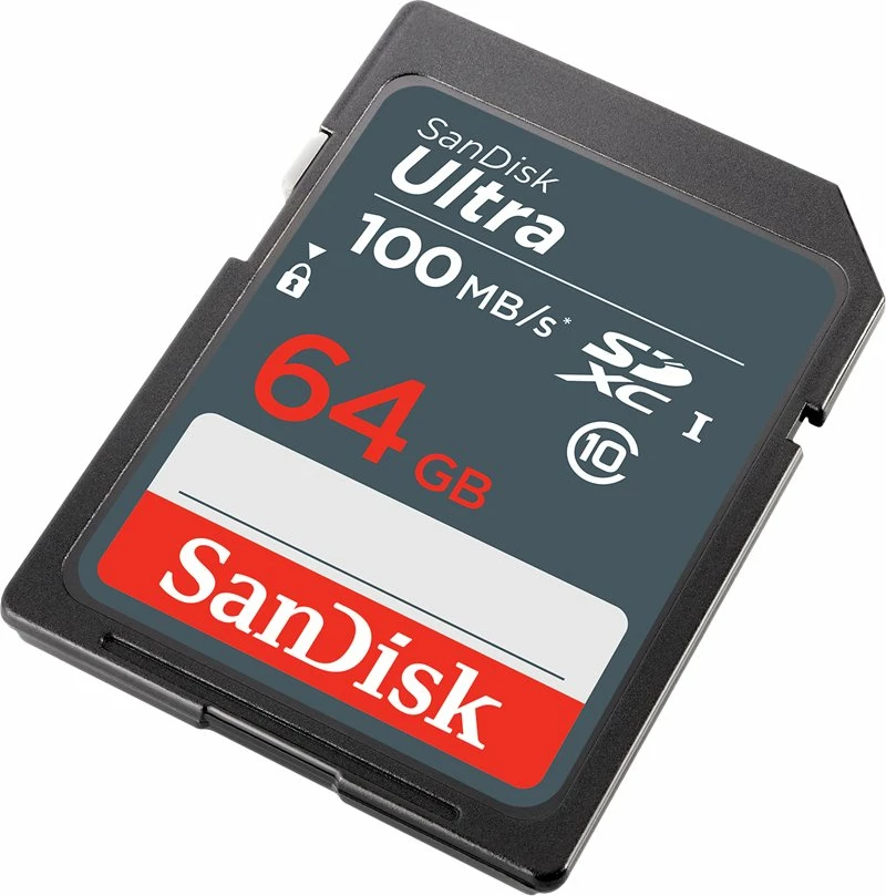 Kartë memorie SanDisk Ultra SDSDUNR-064G-GN3IN, 64GB, SDXC, 100MB/s