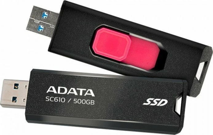 Memorie USB ADATA SC610 500GB USB 3.2 Gen 2, e zezë