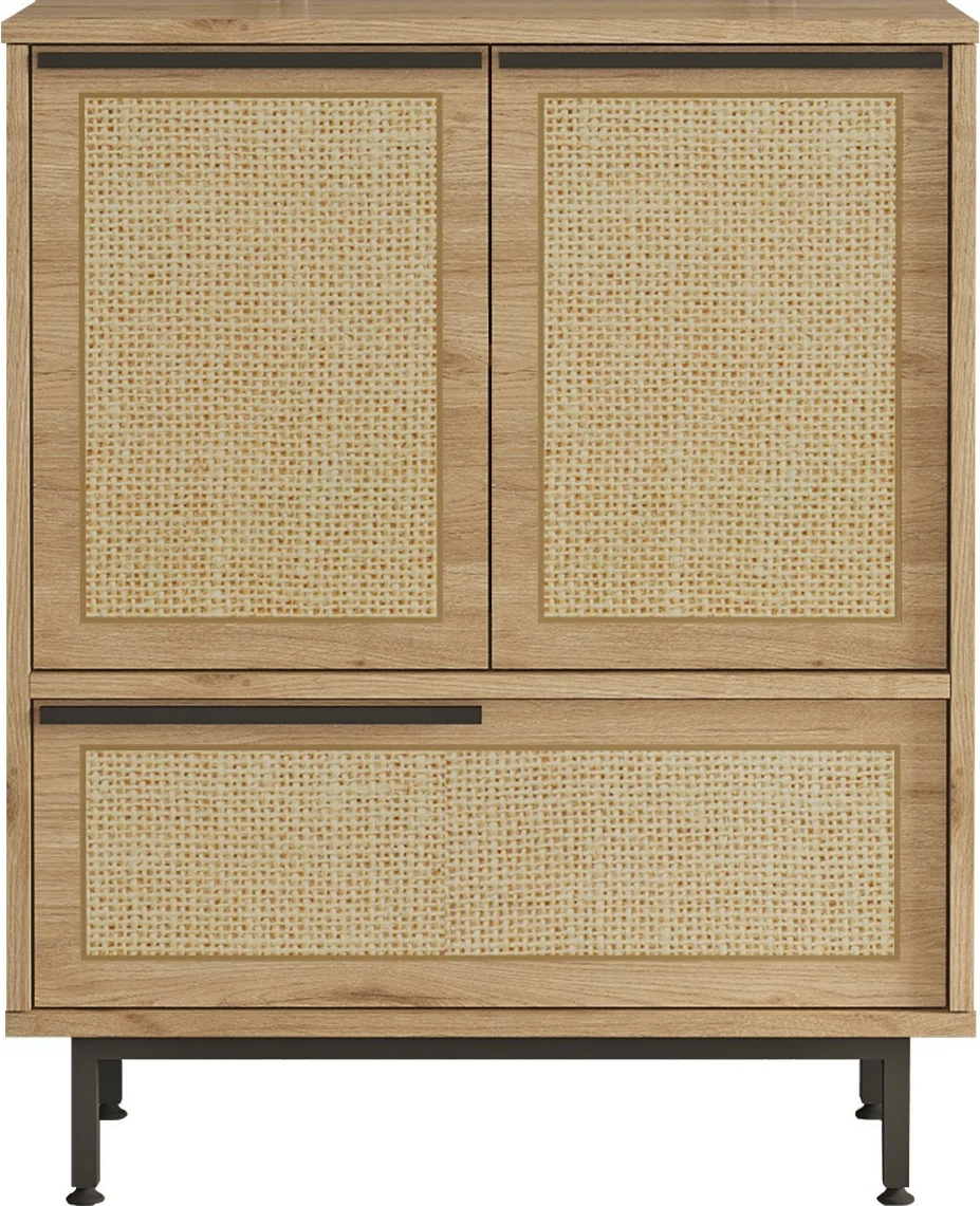 Dollap kuzhine Skye Decor, ngjyrë arre dhe lis, On8A-Su