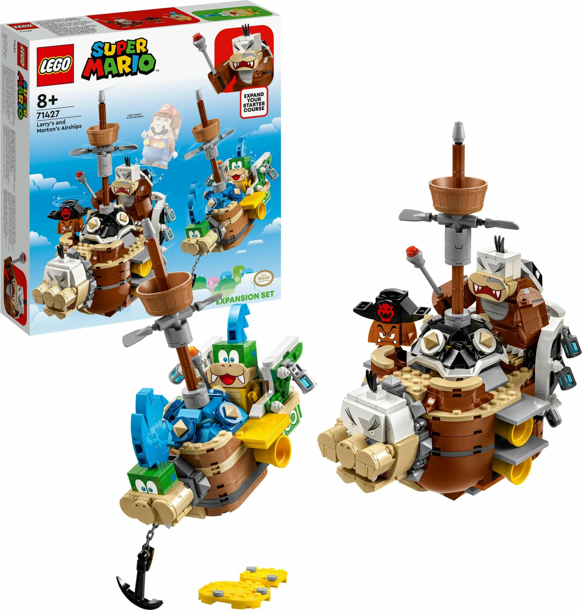 Set ndërtimi LEGO Larry's dhe Morton's Airships Expansion Set, 1062 pjesë, plastikë, shumëngjyrësh