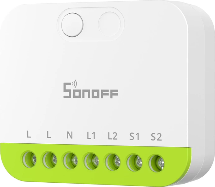 Switch smart Sonoff MINI-ZB2GS ZigBee 3.0 dy-kanal 2x10A/16A modul mini router Zigbee, bardh