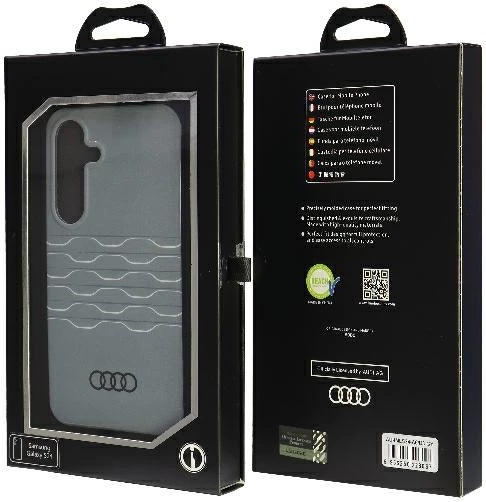 Mbështjellës Audi IML Geometric Pattern për Samsung Galaxy S24, hardcase, gri