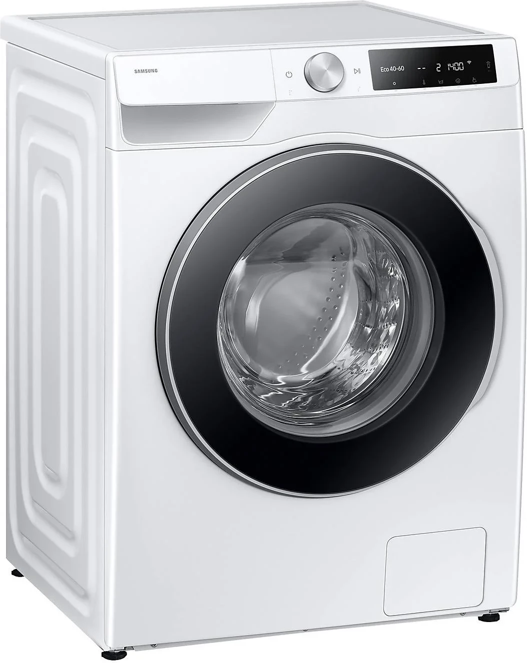 Lavatrice Samsung WW90DG6U8FLEU4 9 kg 1400 rpm klasë A Wi‑Fi AI Ecobubble, e bardhë derë e zezë