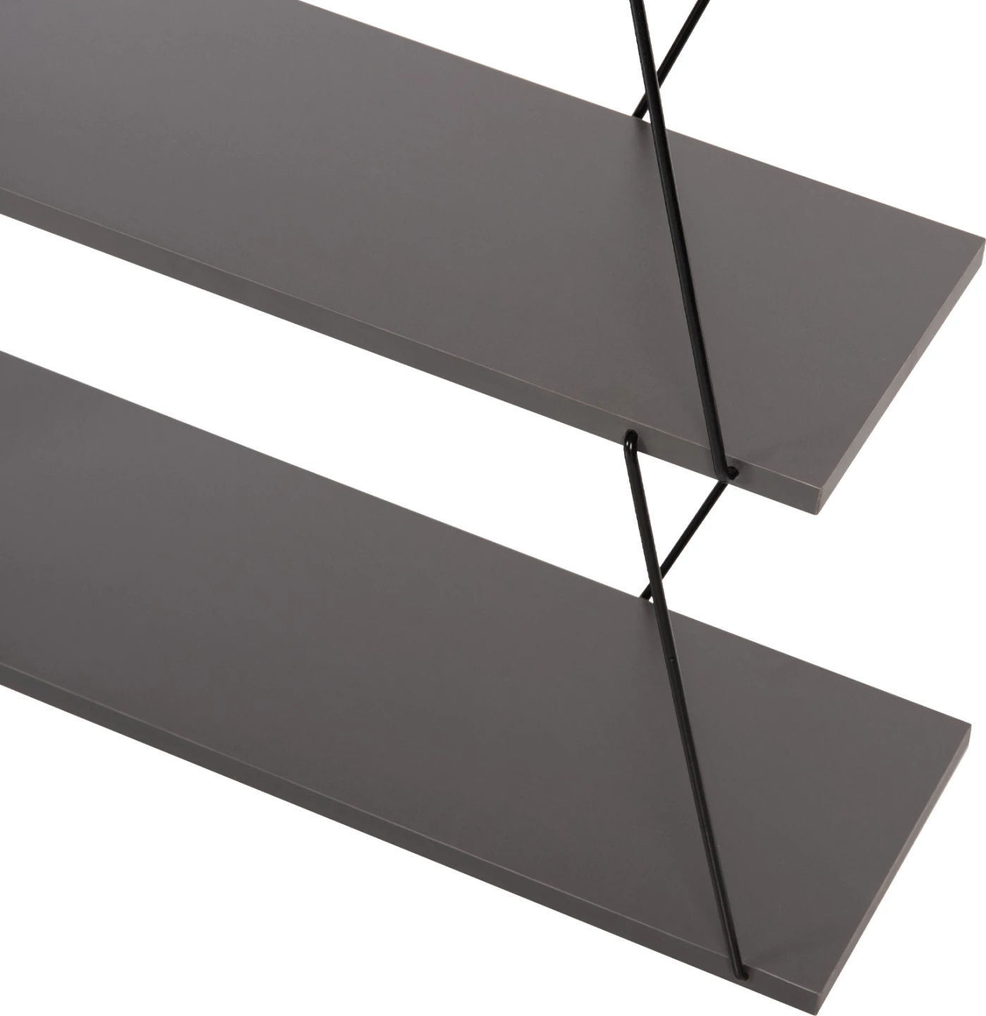 Mini Raft metalik për dokumente dhe libra, 65x22-24x146Hcm, e zezë