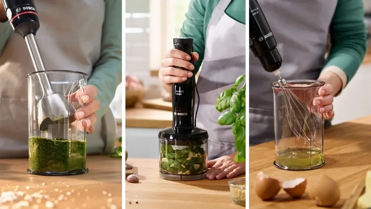 Blender dore Bosch MSM4B621, 1000W, 4 teh, set aksesorësh, e zezë