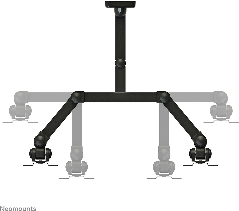 Mbajtës muri për dy monitorë Newstar FPMA-W960D, deri 27 inç, rrotullues, i zi