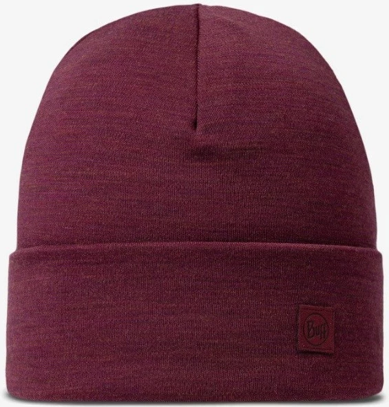 Kapelë Buff Midweight Merino Wool, e kuqe, për të rritur, unisex