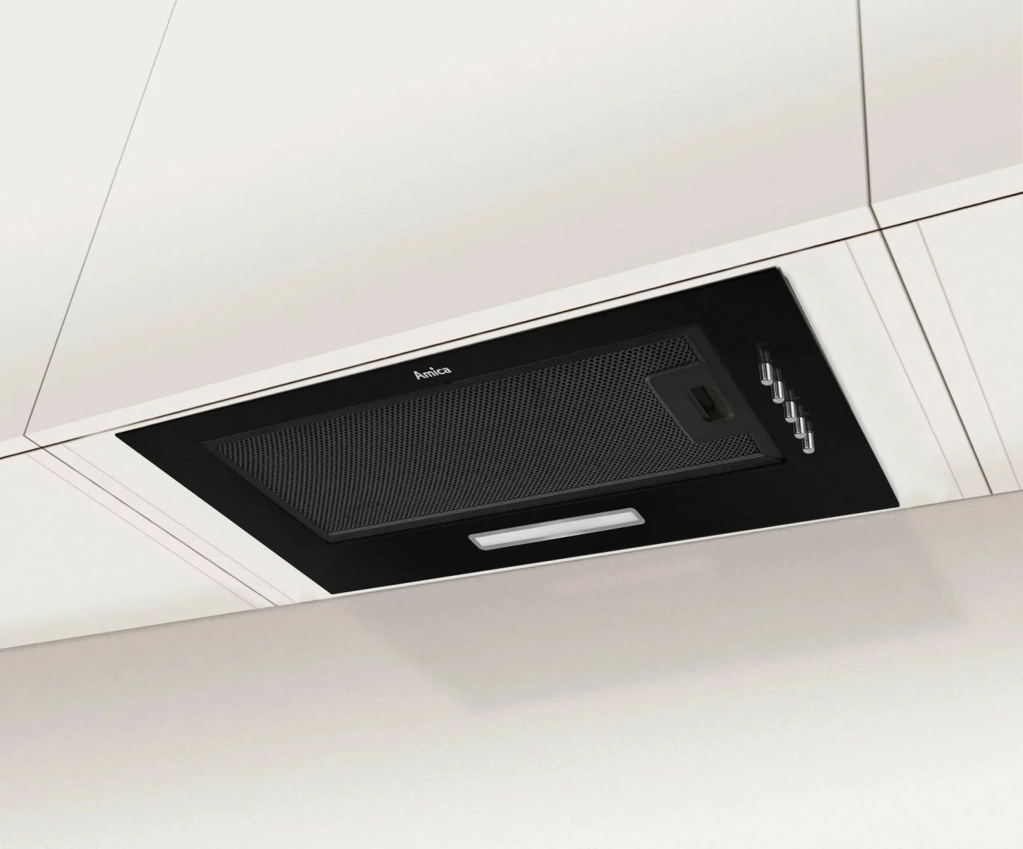 Aspirator kuzhine Amica OMP6211B, i zi, 52 cm, LED