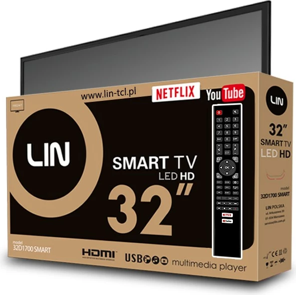 Televizor Smart LED Lin 32D1700, 32", Full HD, i zi