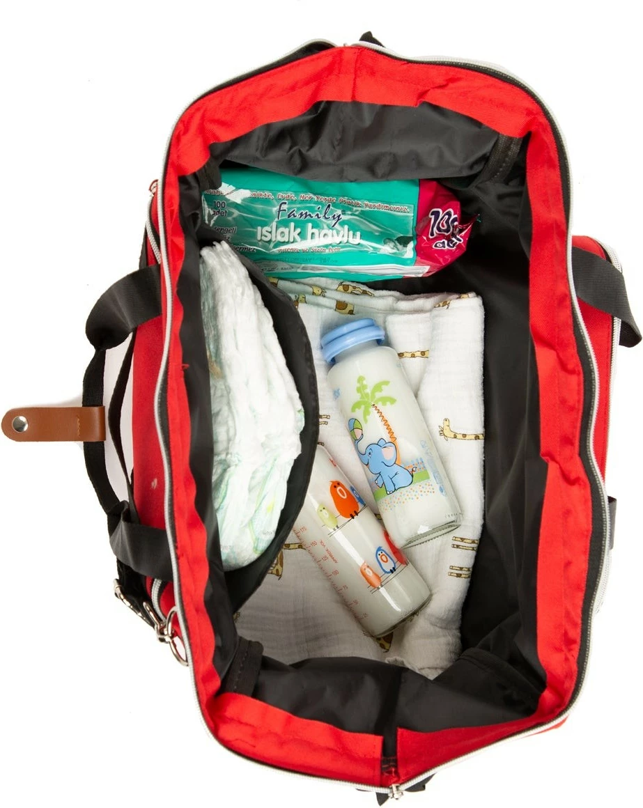 Çantë për pelena, Zoozie Bags, e kuqe, 2154 - 32136