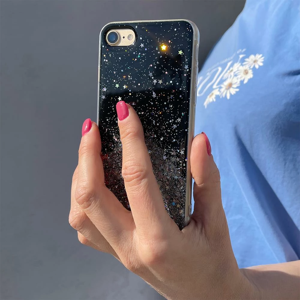 Mbështjellës Wozinsky Glitter për Xiaomi Mi 11, rozë/argjendtë