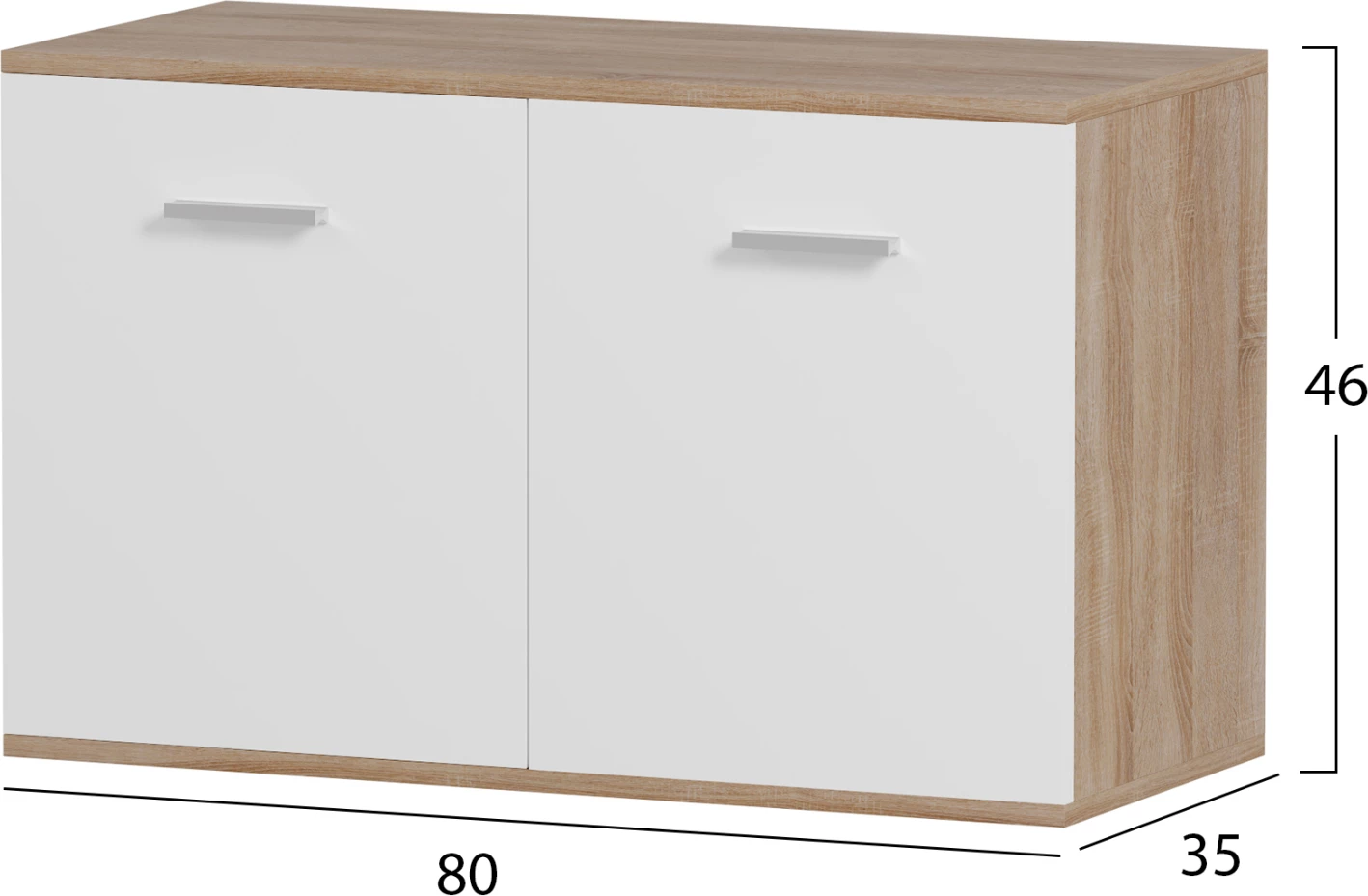 Set hyrje 3 pjesë DIONNE FH21058 melaminë në sonama-bardhë