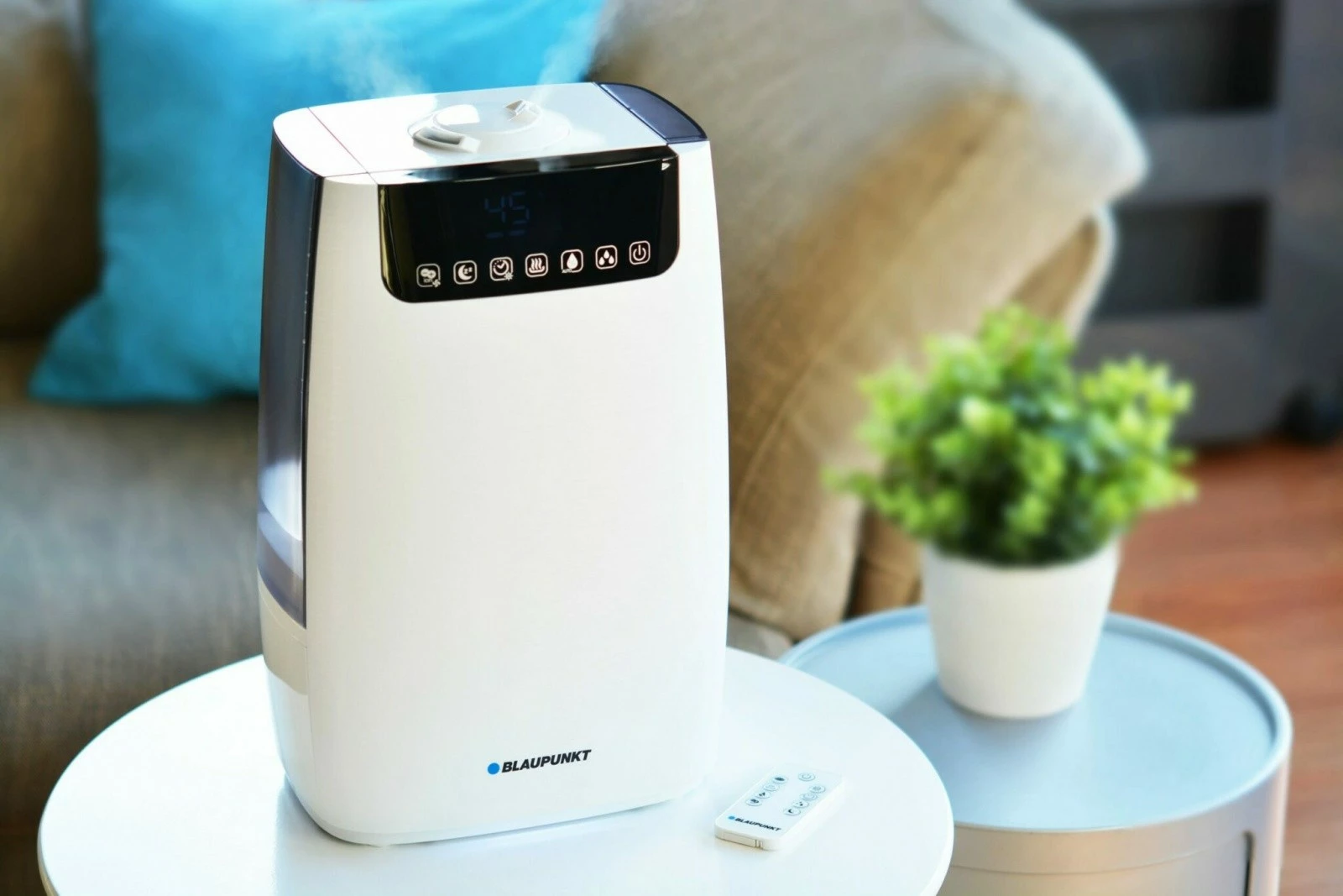 Lagështues ajri Blaupunkt AHS803 me jonizim, aromaterapi, UV, 5L, i bardhë