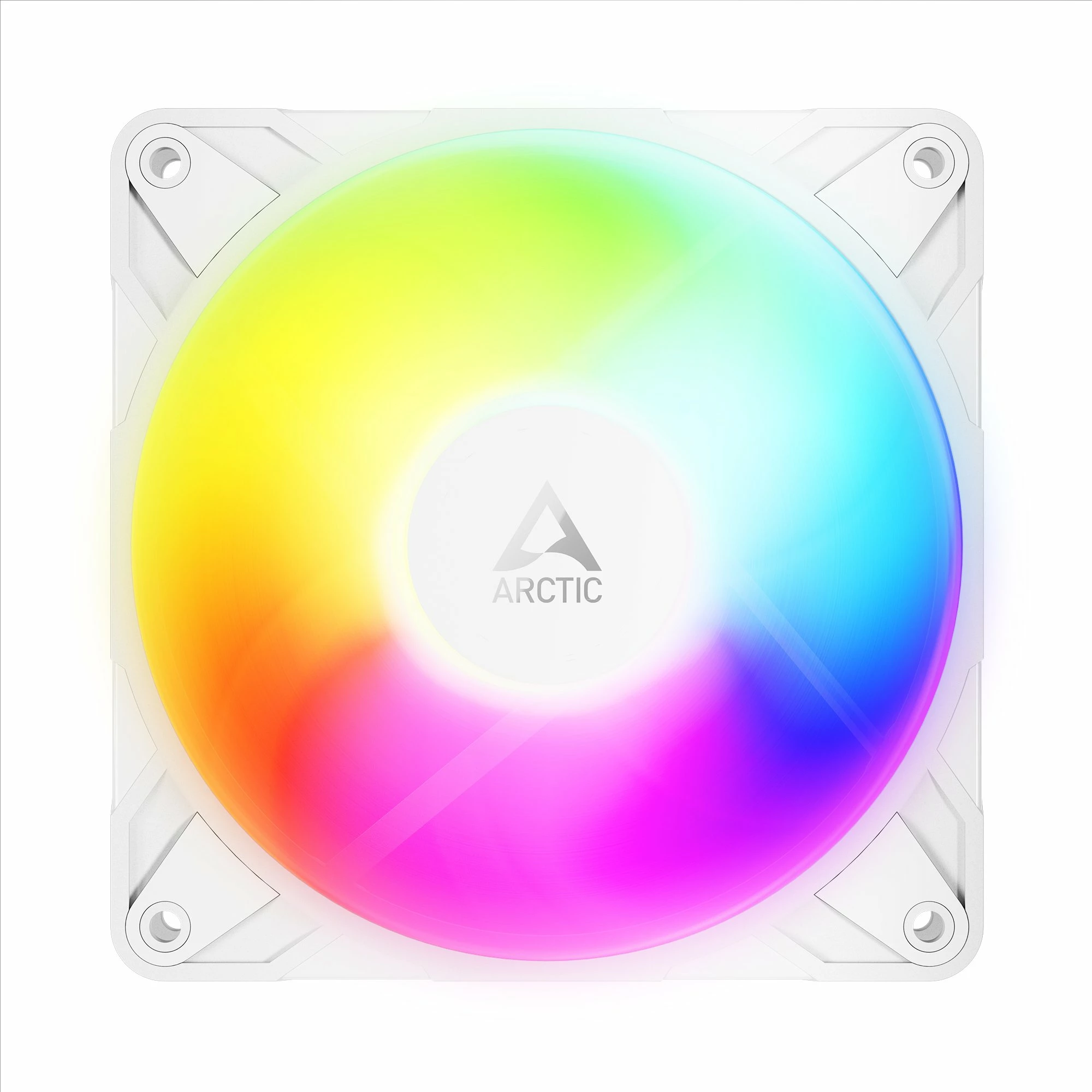 Ventilator për kasë PC Arctic P12 Pro Reverse A-RGB 120mm PWM (ACFAN00334A), 3 copë, i bardhë
