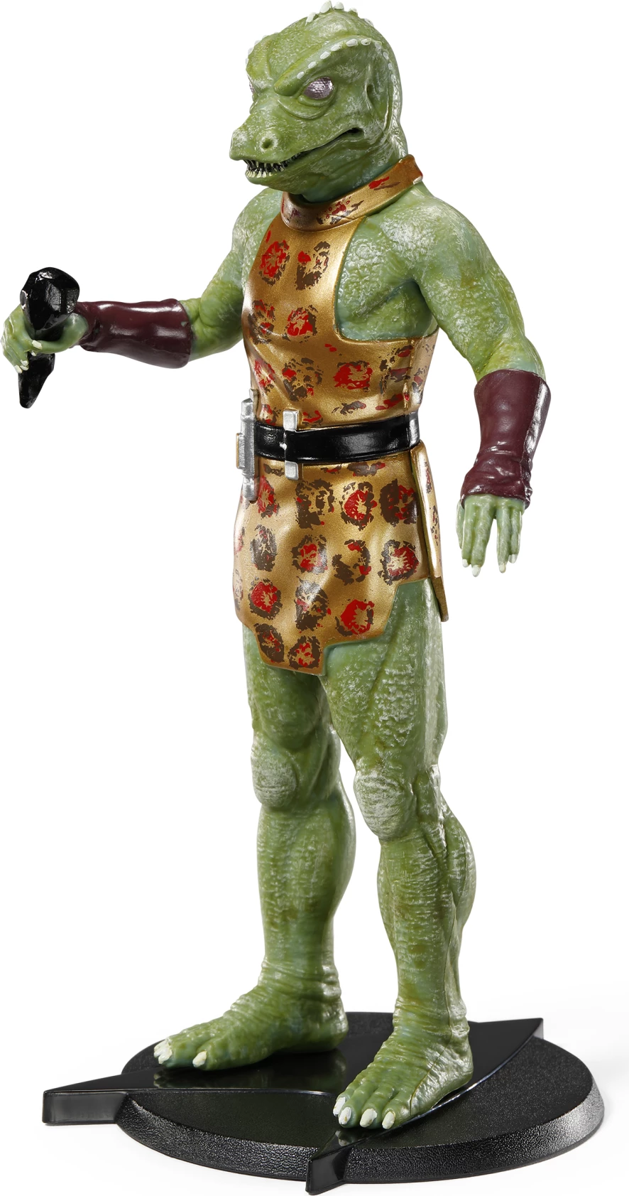 Figurë koleksionuese NOBLE COLLECTION Bendyfigs Gorn 19 cm me stendë dhe armë