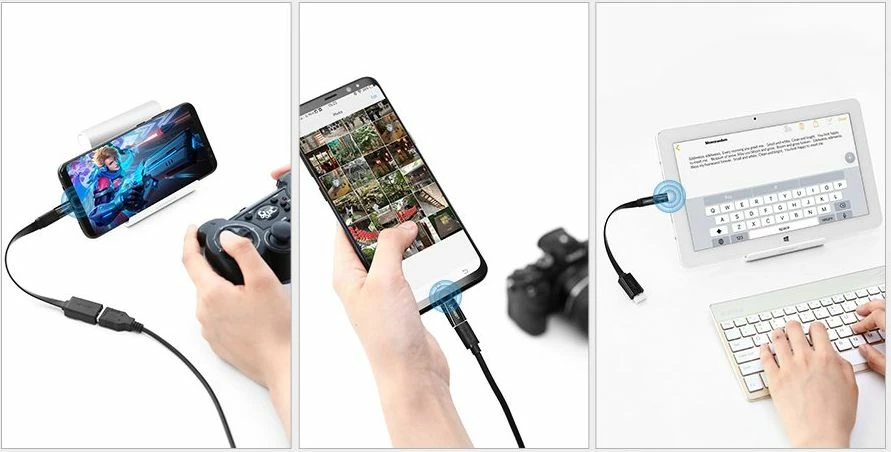 Adapter USB-C–MicroUSB Ugreen USB 3.0, i zi