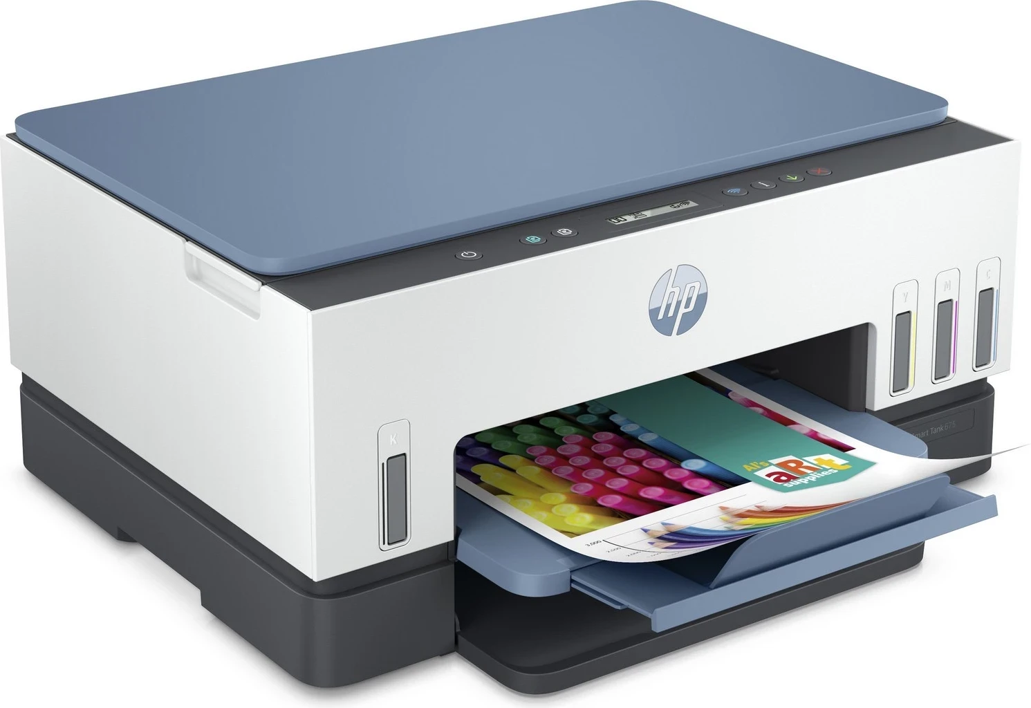 Printer HP Smart Tank 675, me WiFi dhe printim dyanshëm