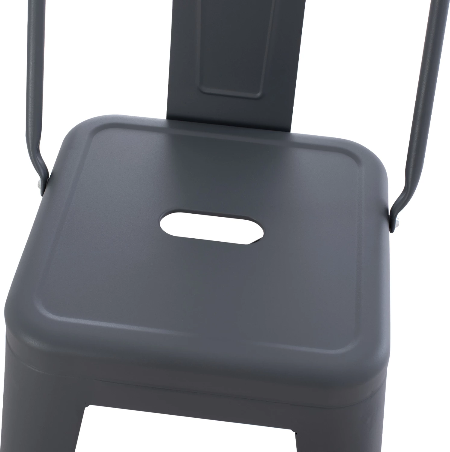 Karrige për bar Melita, lartësi mesatare, metalike, ngjyrë gri, FH8574.10, 42x42x98 cm