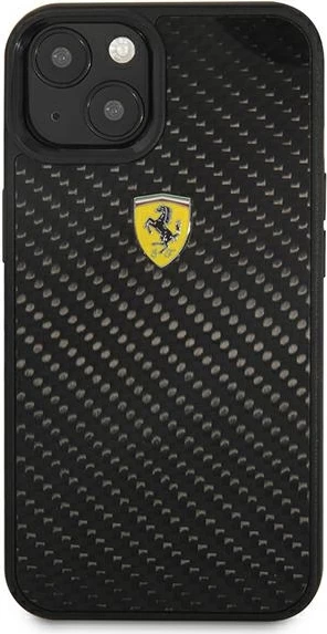 Mbështjellës Ferrari On Track për iPhone 13 mini, hardcase, karbon i zi