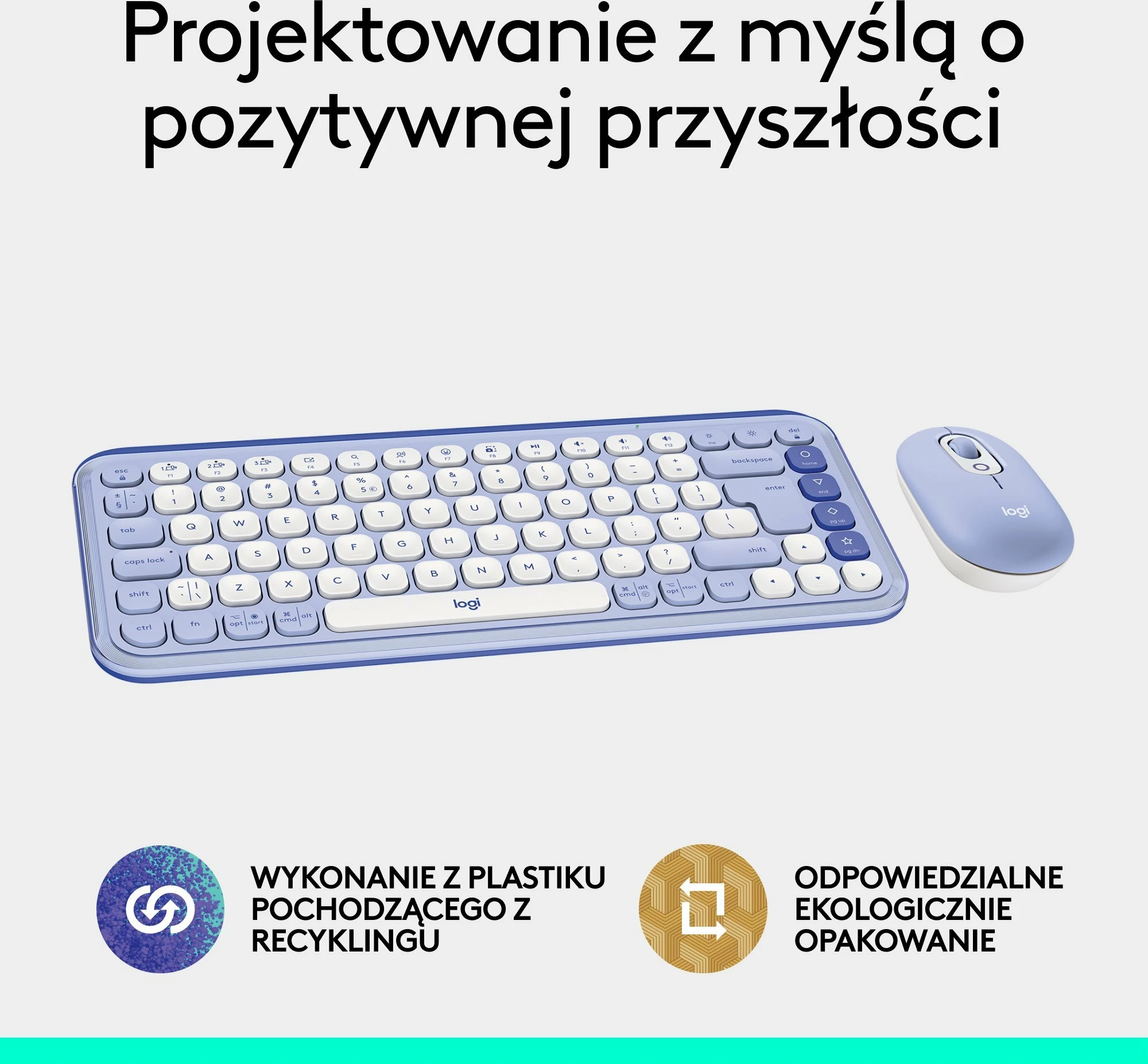 Set tastierë + Maus Logitech POP Icon Combo 920-013078, Bluetooth, US INTL, pa numpad, vjollcë