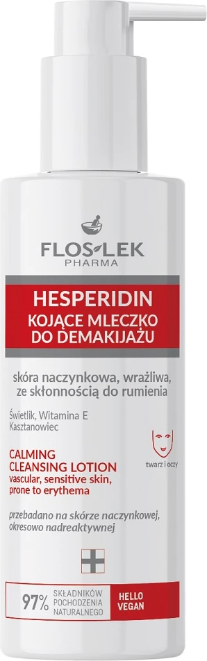 Qumësht pastrues për femra Floslek Hesperidin Soothing Cleansing Milk, 175ml