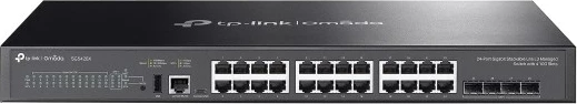 Switch i menaxhuar TP-Link Omada SG5428X, 28 porte, Gigabit Ethernet, i zi