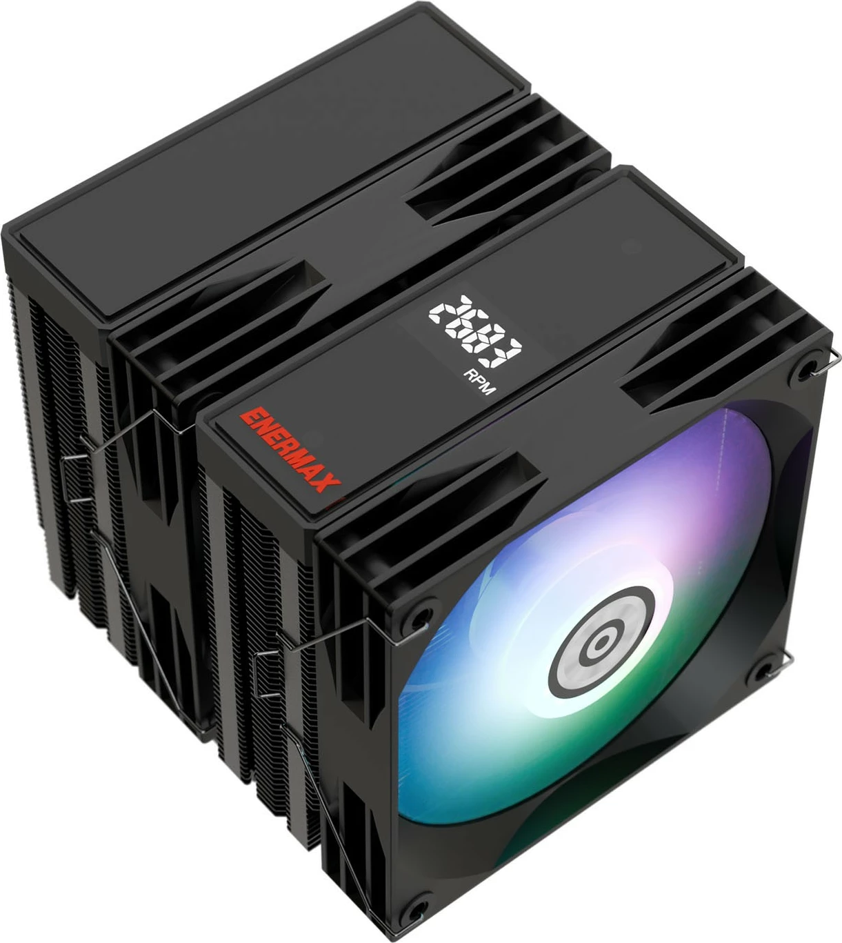 Kasë ftohëse Enermax ETS-T60D ARGB, 6 tuba, 12cm, e zezë