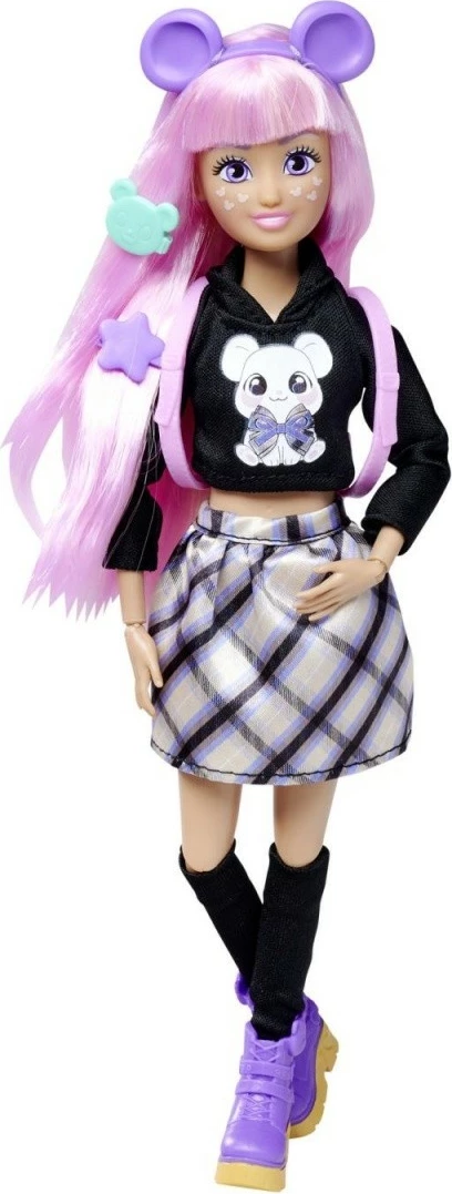 Kukull Kawaii Hi Cora me kafshë Kurumi dhe 10+ aksesorë, 26 cm