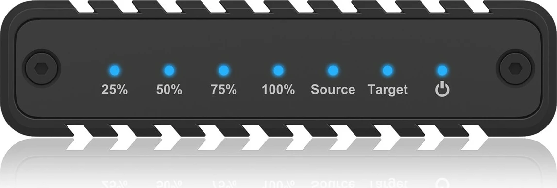 Kasë SSD ICY BOX IB-2817MCL-C31, USB-C 3.2, 2x M.2 NVMe, e zezë