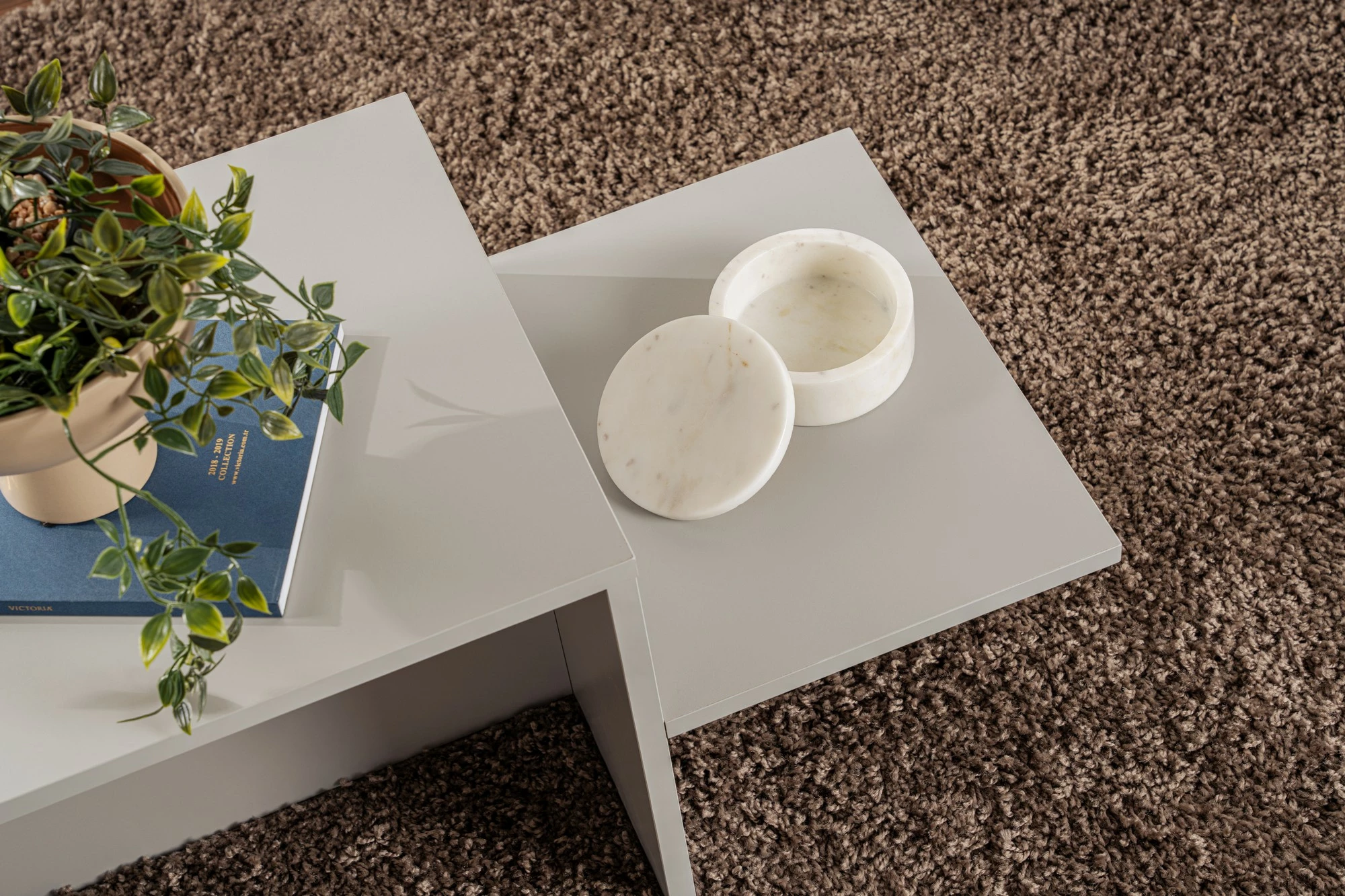 Tavolinë kafeje Nordure, Harmony, ngjyrë gri