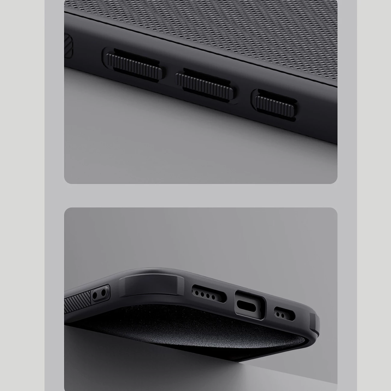 Mbështjellës Nillkin Super Frosted Shield Pro Magnetic Case për iPhone 16 Pro Max, i zi