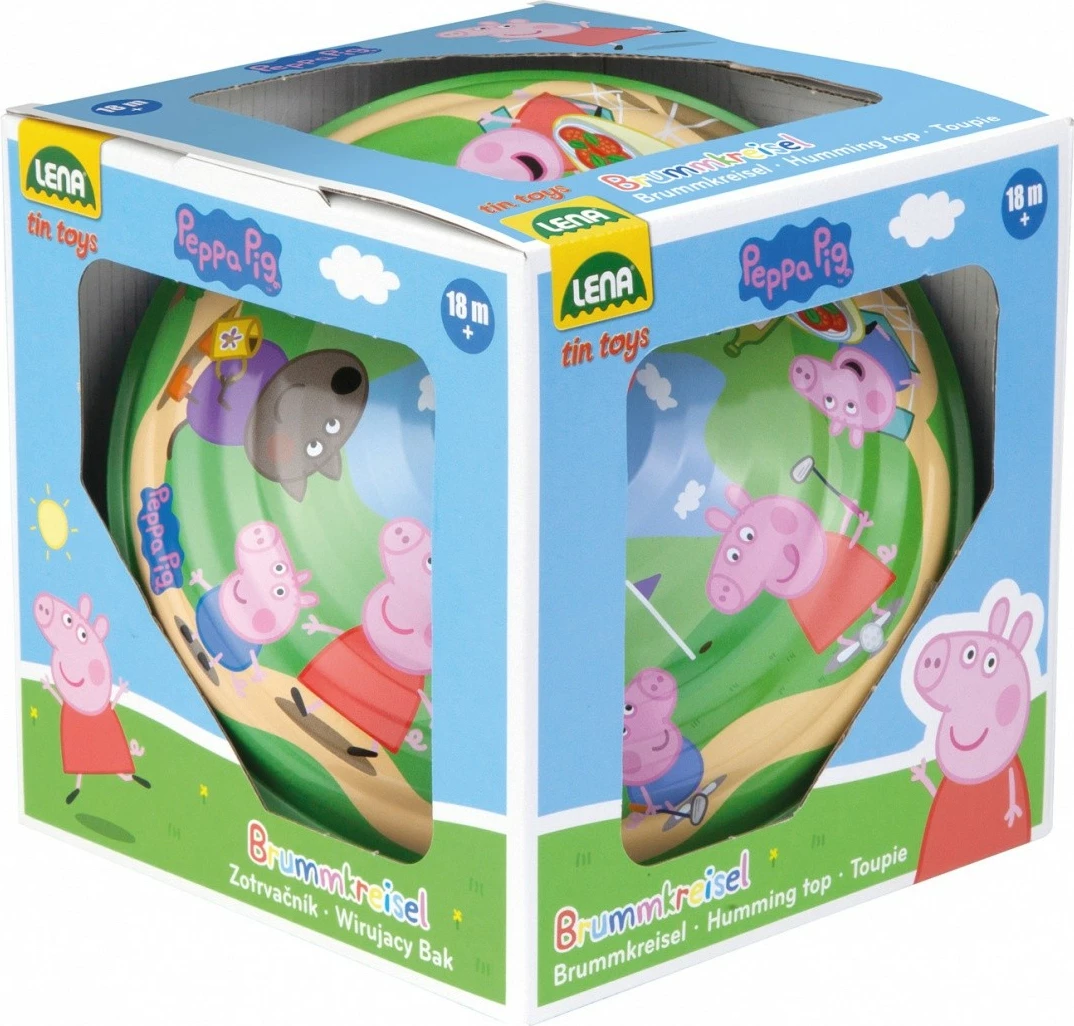 Lodër rrotulluese Lena Peppa Pig, 19 cm, shumëngjyrëshe, në kuti
