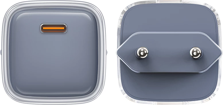 Karikues muri Acefast A53, 30W, USB-C, me ekran LED, Gri