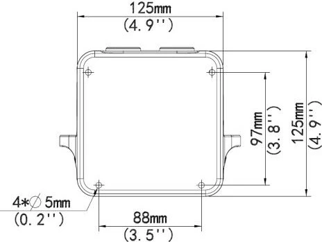 Mbajtëse muri ALLNET për ALL-CAM2495-LVEFN, e bardhë