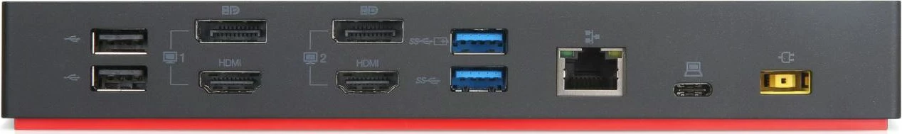 Docking station Lenovo ThinkPad Hybrid 40AF0135EU, USB-C, 2xHDMI, 2xDisplayPort, Gigabit LAN, e zezë
