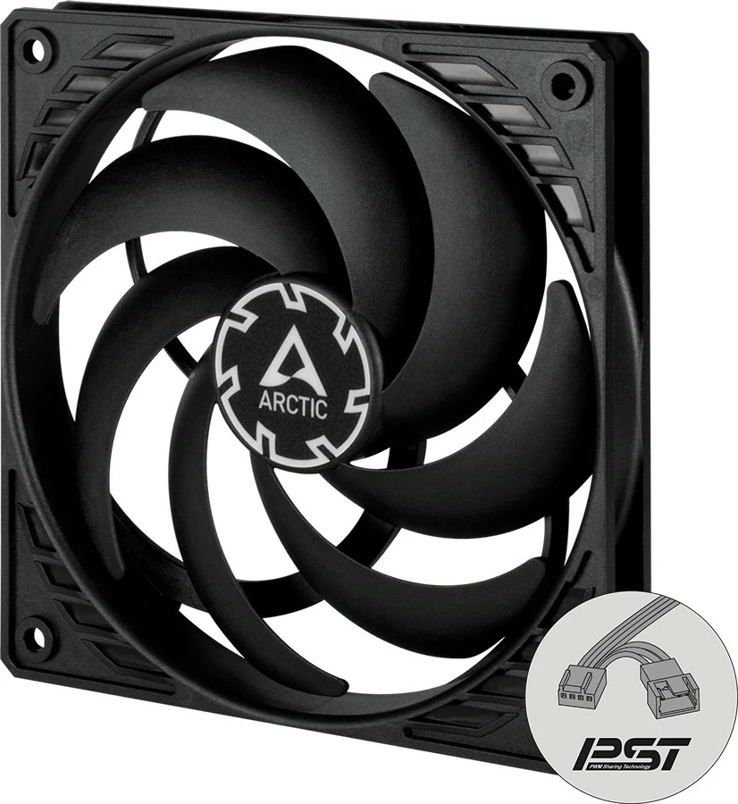 Ventilator kase ARCTIC P12 Slim PWM PST 12cm, i zi