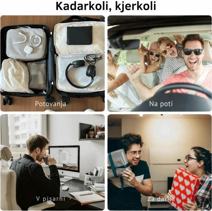 Makinë rroje Yoose Mini 5, 5 tehe (4+1), USB-C, IPX7, 90 min, e zezë, set 6 copë
