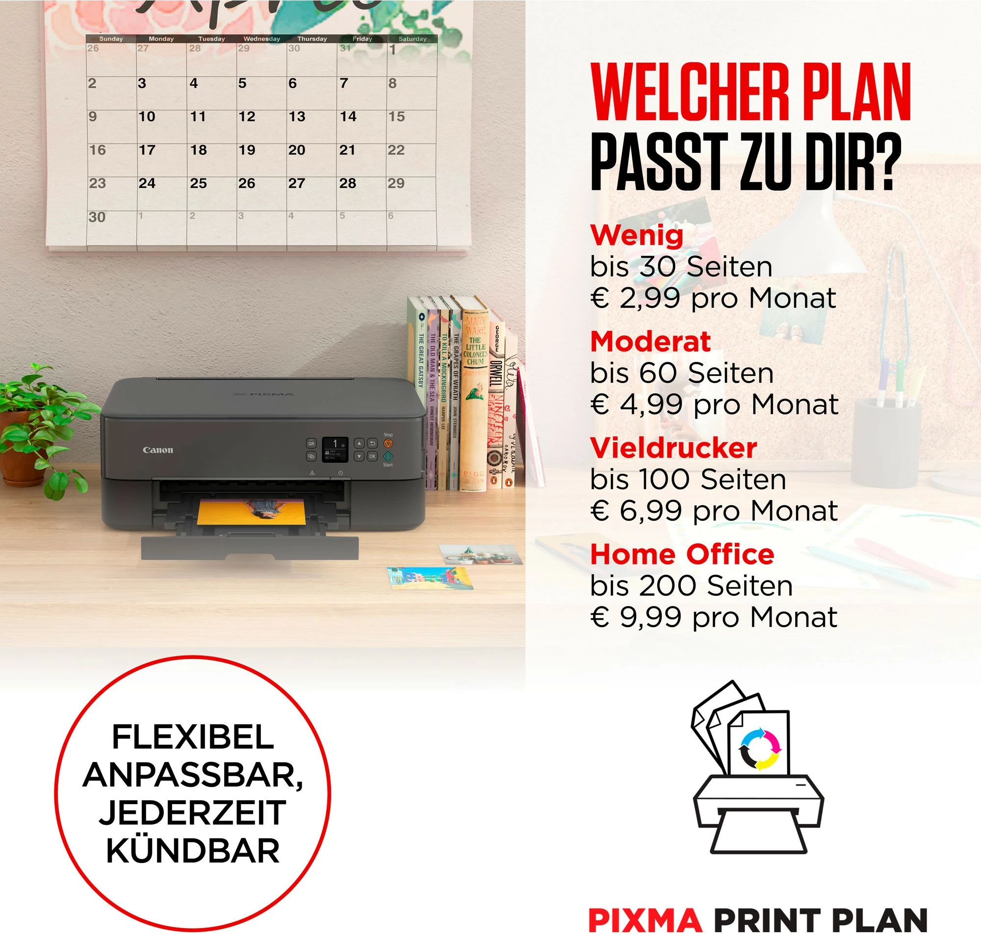 Printer Canon Inkjet PIXMA TS3550i, Wi-Fi, e zezë