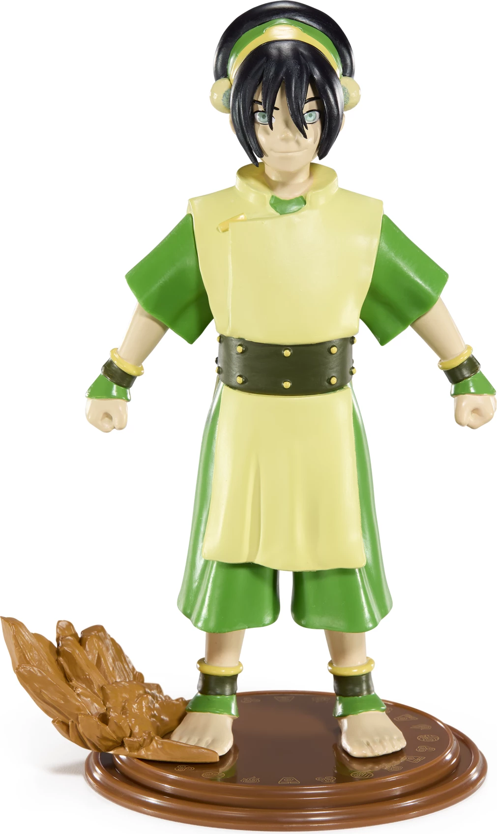 Figurë NOBLE COLLECTION Bendyfigs Toph 17 cm, e pozueshme, me bazë ekspozimi, 7+, jeshile/verdhë
