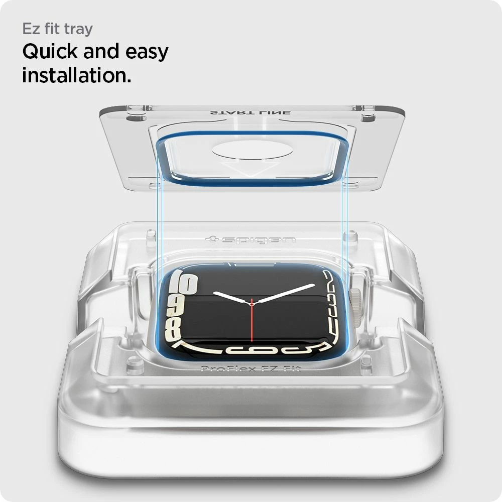 Xham mbrojtës për Apple Watch 7/8 41mm Spigen ProFlex EZ Fit, set 2 copë