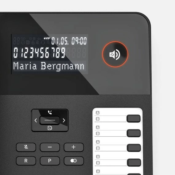 Telefon tavoline Gigaset Desk600, me kabllo, Ekran LCD, i zi