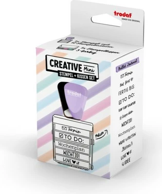 Vulë kreative Trodat Mini/V2 Pastell Lila me jastëk 3 ngjyra