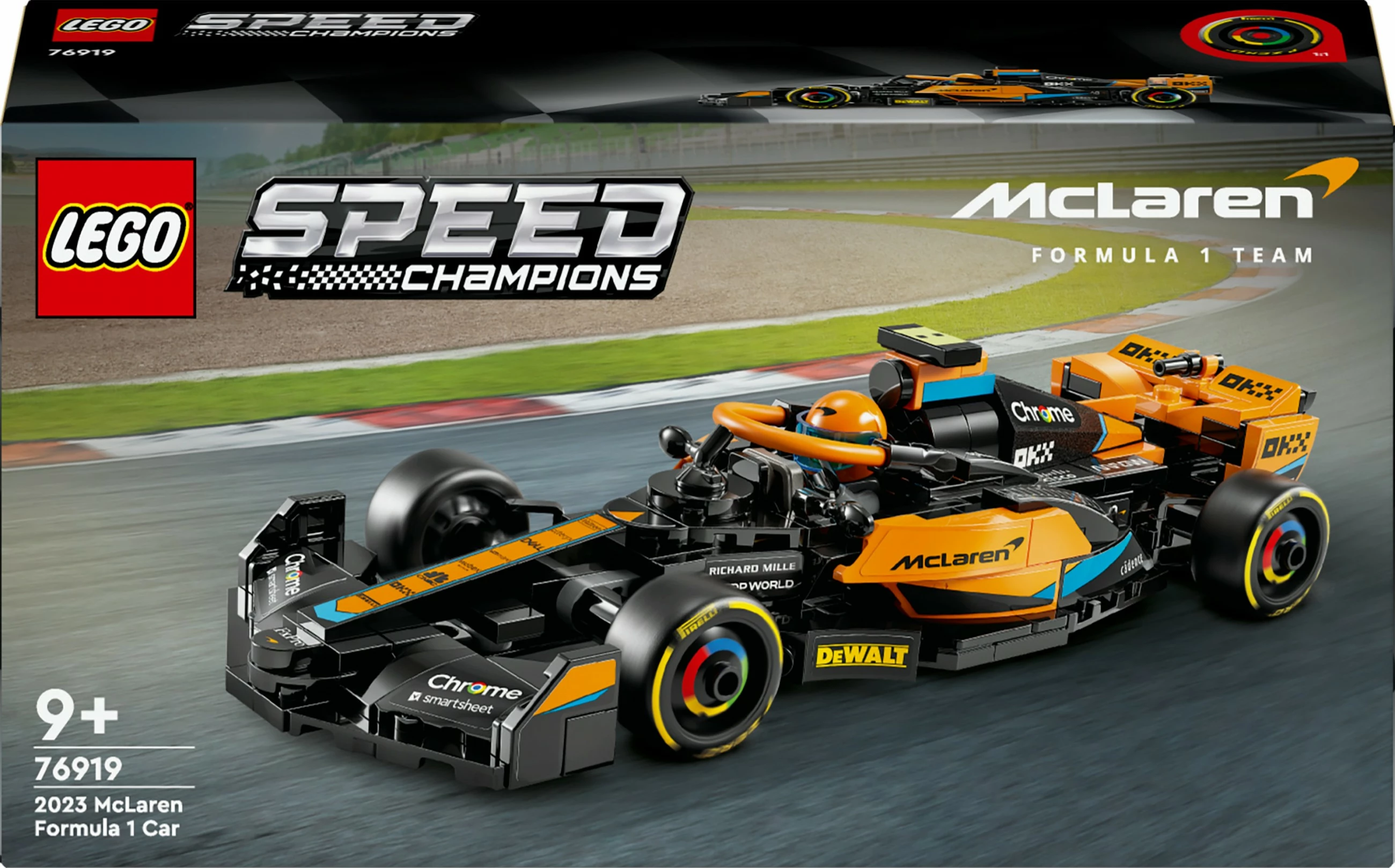 Set ndërtimi LEGO McLaren Formula 1 2023, 245 pjesë, shumëngjyrësh