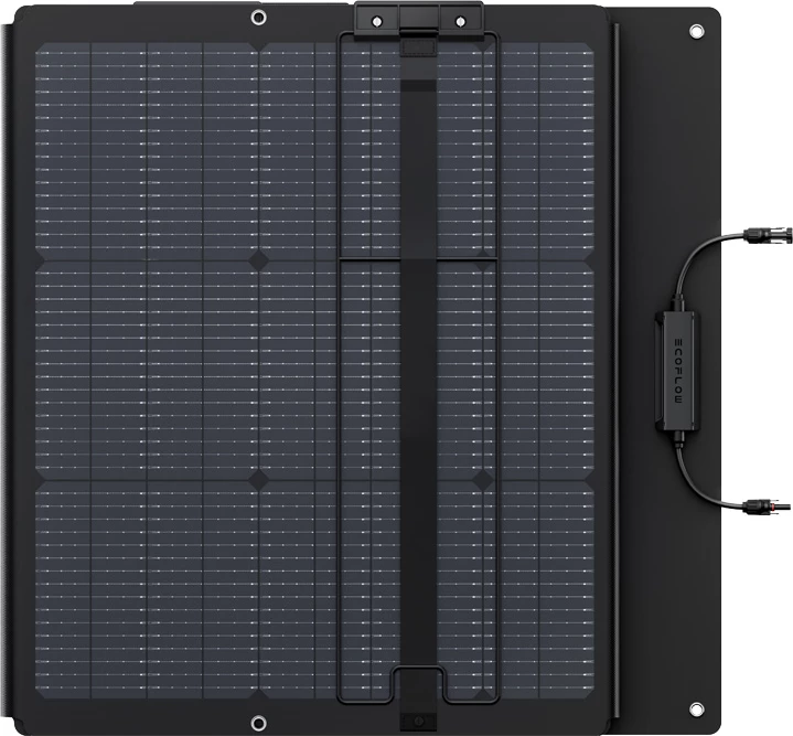 Panel diellor EcoFlow 220W NextGen, palosshëm, bifacial, i zi